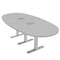 Skutchi Designs 45 in W, 96 in L, 29 in H, Engineered Wood Top, Grey HAR-BOVL-46X92-T-ELEC-XD01 - alternate 1